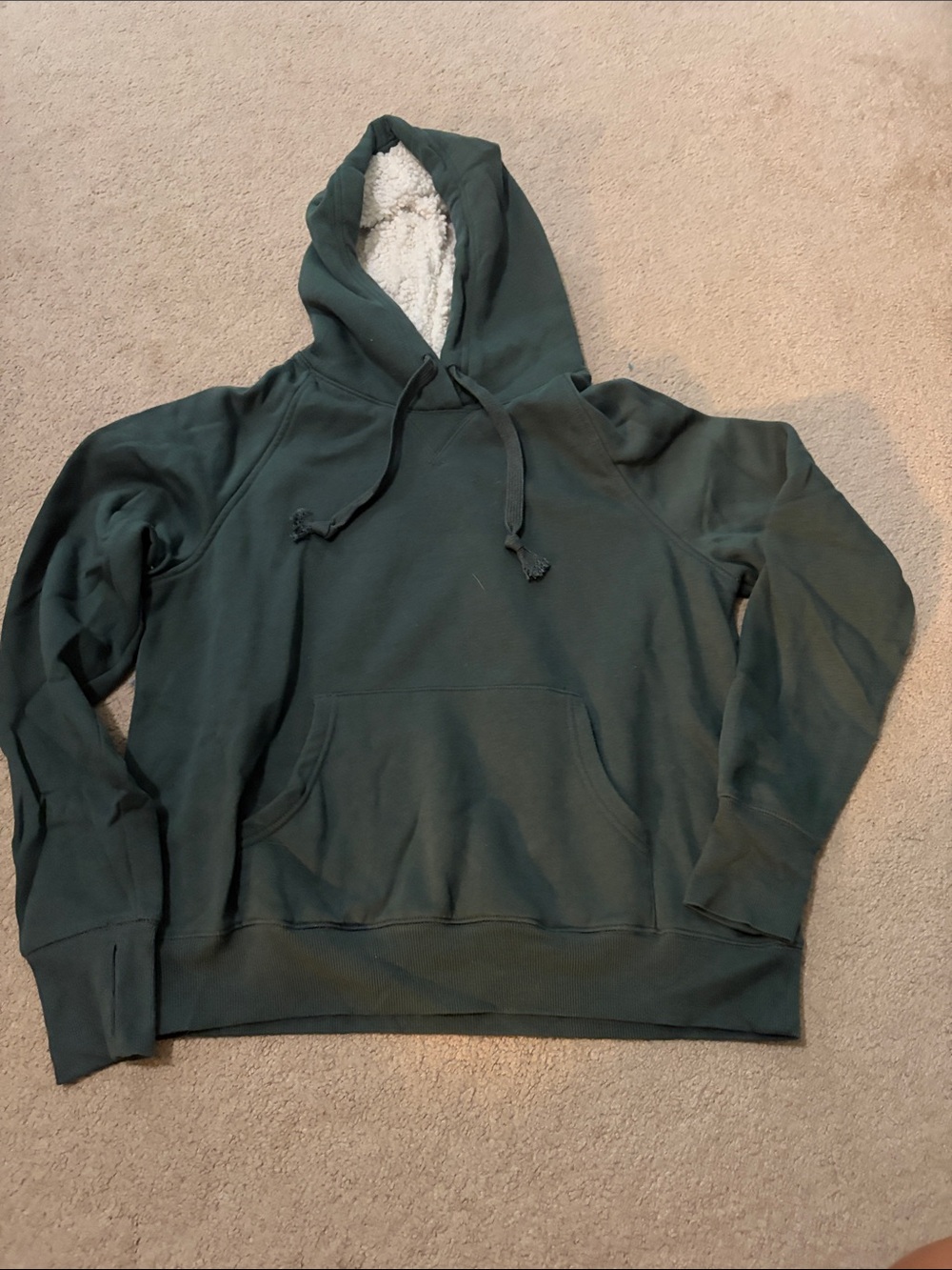 Green hoodie